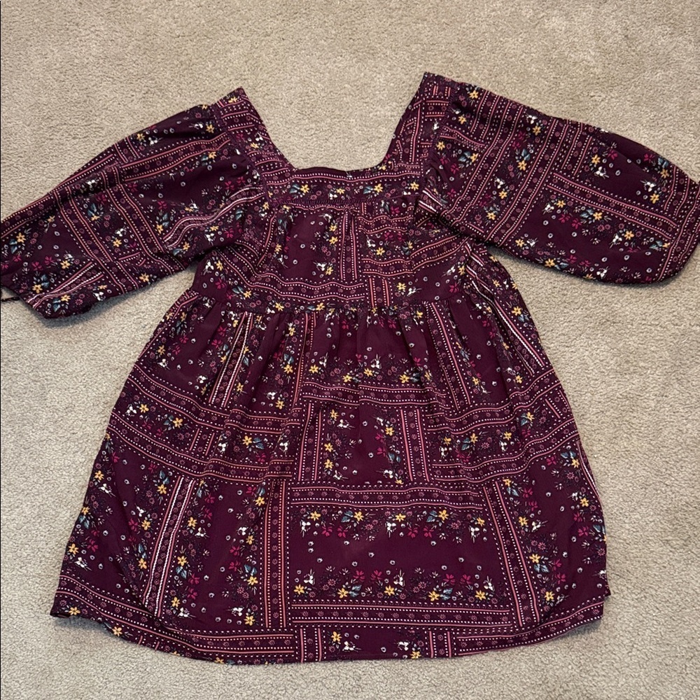 Chelsea & Violet Burgundy and Pink Dress